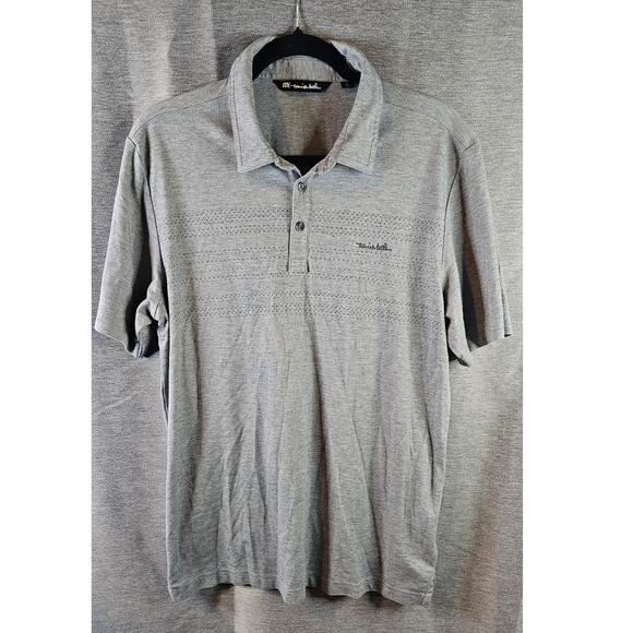 travis matthew Other - Travis Mathew Woodland Heather Gray Portabella Mens Golf Polo L Pima Cotton